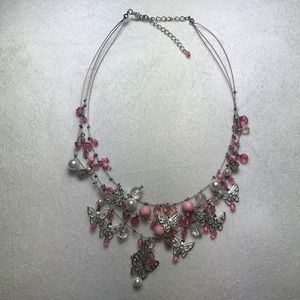 Butterfly charm necklace